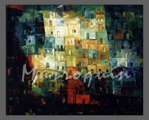 Yolanda Marroqu�n ... LLUVIA VERANIEGA ... 90 x 110 ... Enca�stica